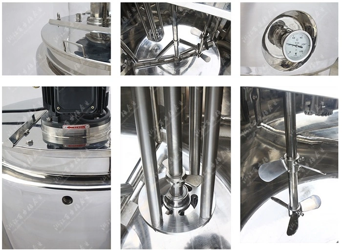 Stainless Steel Industrial Body Cream Mixing and Blending Equipment Cosmetic Lotion Making Machine