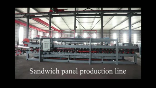 Mineralwolle- und Metallblech-EPS-Steinwolle-Sandwichplatten-Produktionslinie Botou-Hersteller China